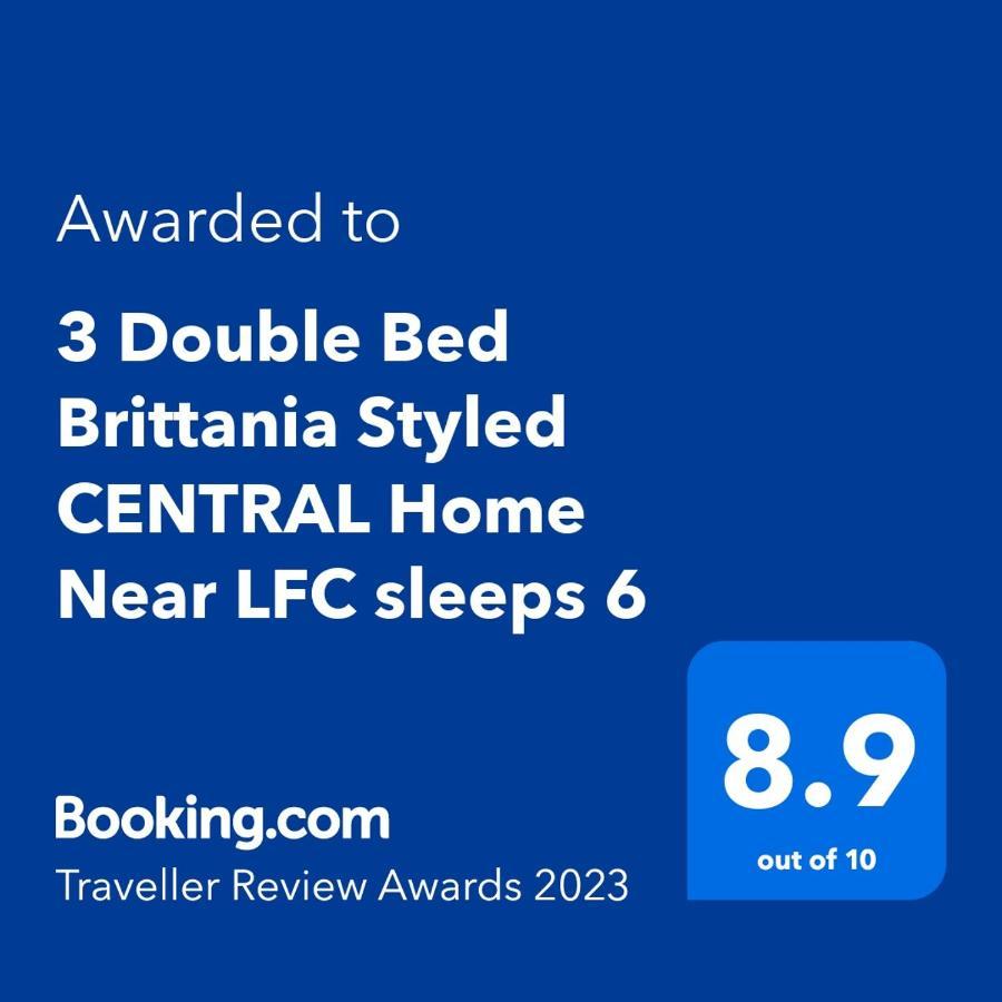 3 Double Bed Brittania Styled Central Home Near Lfc Sleeps 6 With Free Business Super Fast Fibre Broadband Liverpool Exterior photo